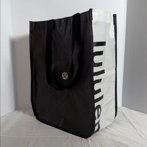 Lululemon Black and White Tote Bag